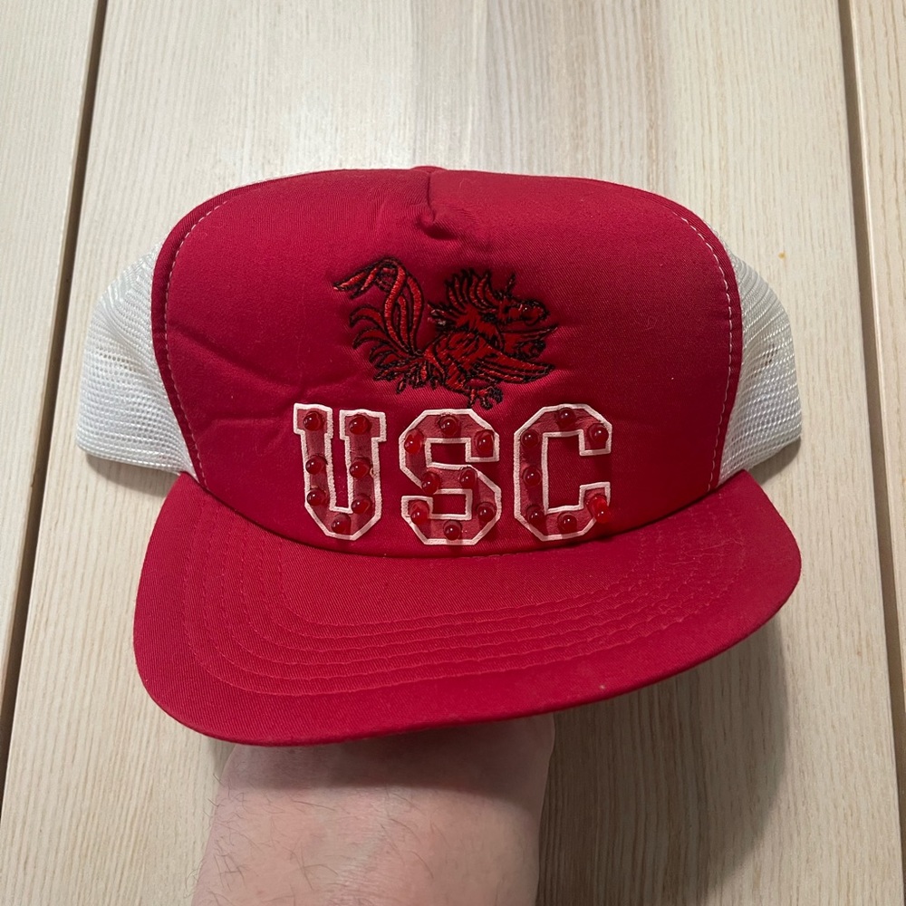 Vintage University Of South Carolina Gamecocks Light‎ Up Trucker Hat
